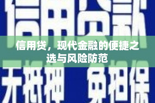 武夷山信用贷，现代金融的便捷之选与风险防范