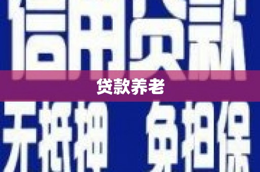 武夷山贷款养老