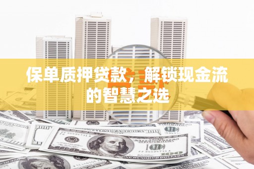 武夷山保单质押贷款，解锁现金流的智慧之选