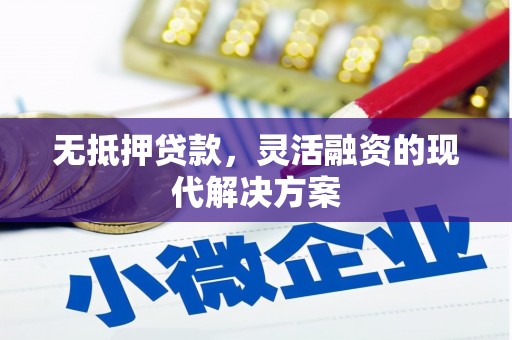 武夷山无抵押贷款，灵活融资的现代解决方案