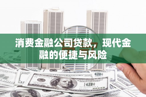 武夷山消费金融公司贷款，现代金融的便捷与风险