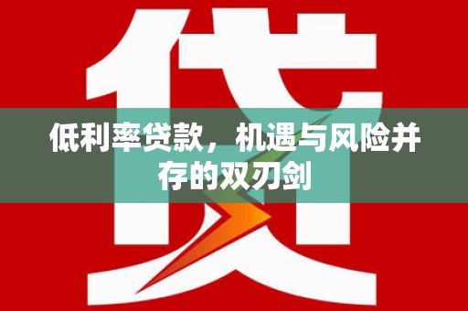 武夷山低利率贷款，机遇与风险并存的双刃剑