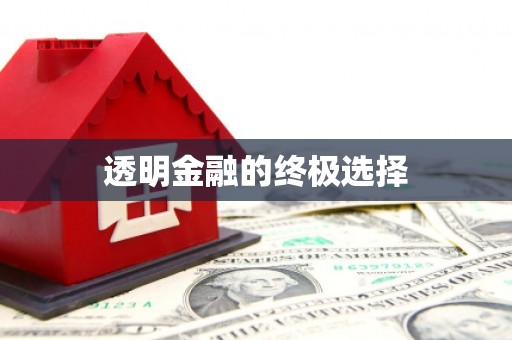 武夷山透明金融的终极选择